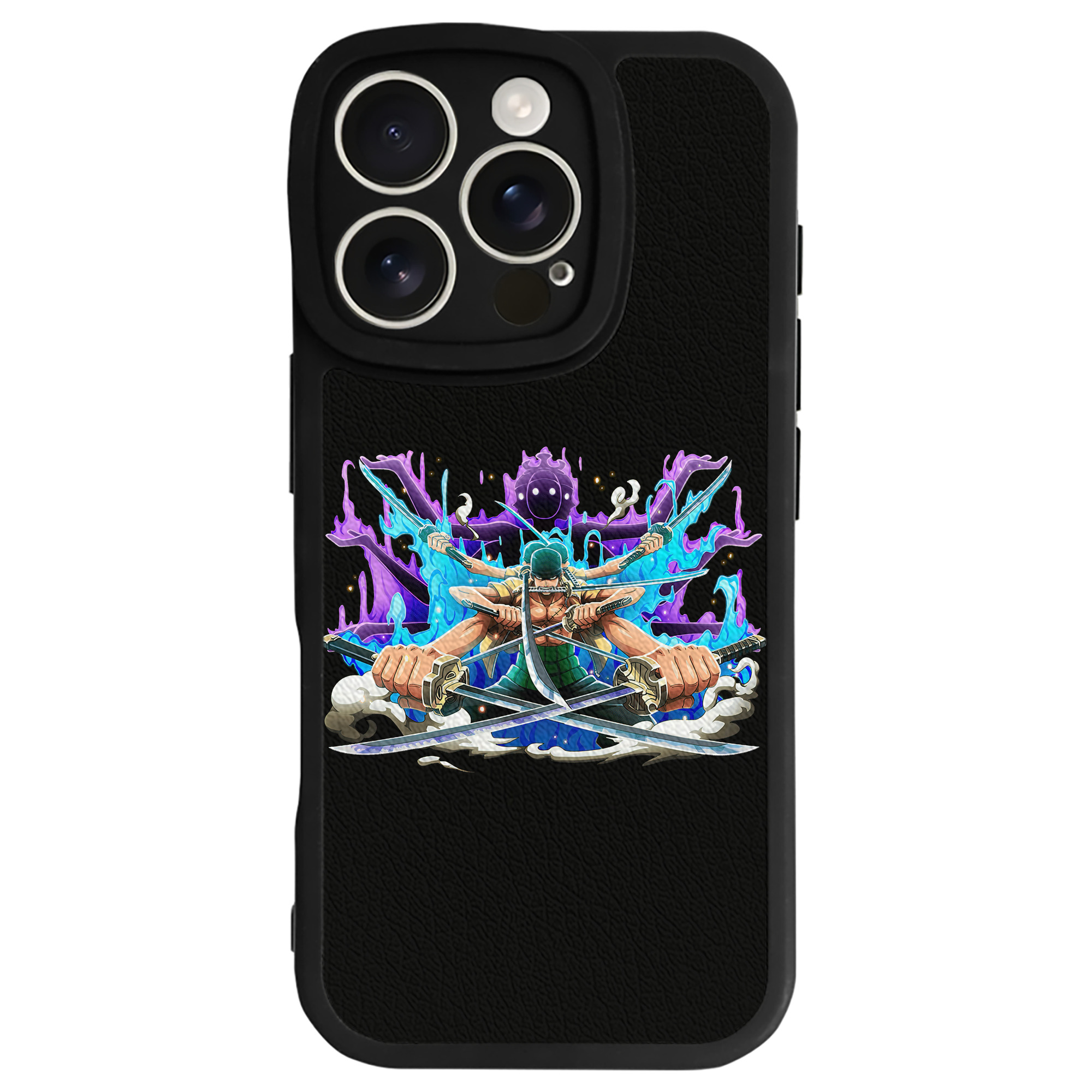 （画像用） ワンピース ロロノア・ゾロ ONE PIECE Roronoa Zoro 【iPhone 16シリーズ対応】シリコンスマホケース（レザー調） 材質：シリコン